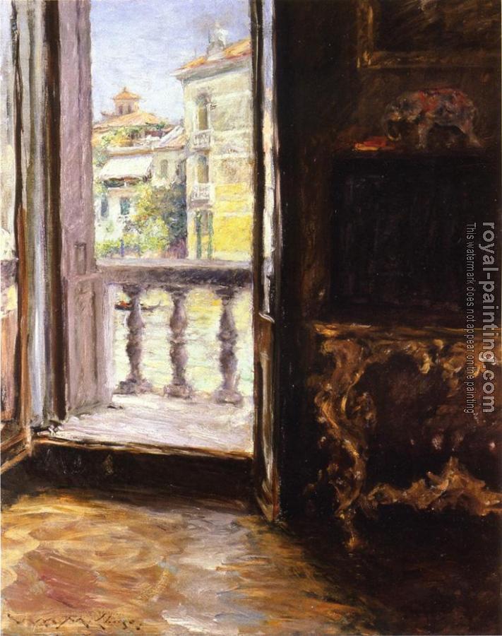 William Merritt Chase : Venetian Balcony